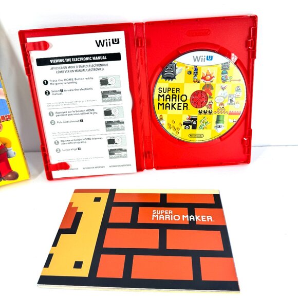 Nintendo Wii U Super Mario Maker Big Box Edition With Idea Book - Picture 4 of 5